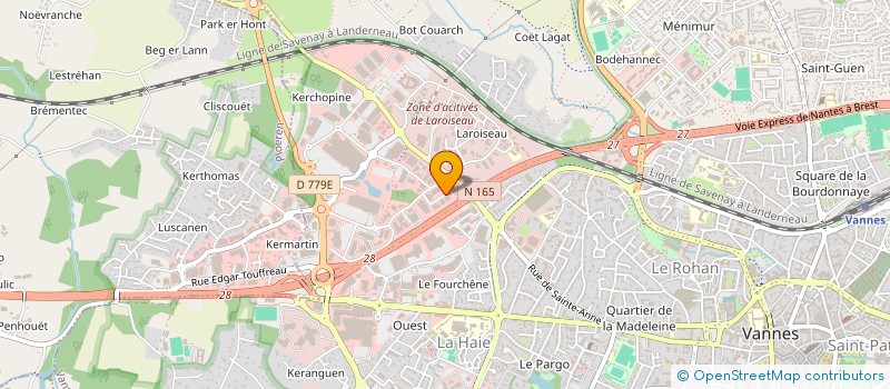 localisation de l'entreprise SCI ESPACE MADELEINE à VANNES