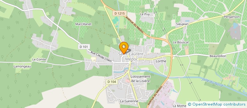 localisation de l'entreprise SCI ESPACE MARCILLANET  SAINT-LAURENT-MEDOC