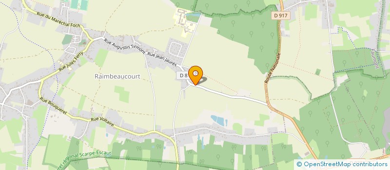 localisation de l'entreprise SCI ESPACE MEDICAL JULES FERRY  RAIMBEAUCOURT