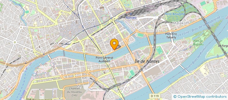 localisation de l'entreprise SCI ESPACE MIROIR II à NANTES