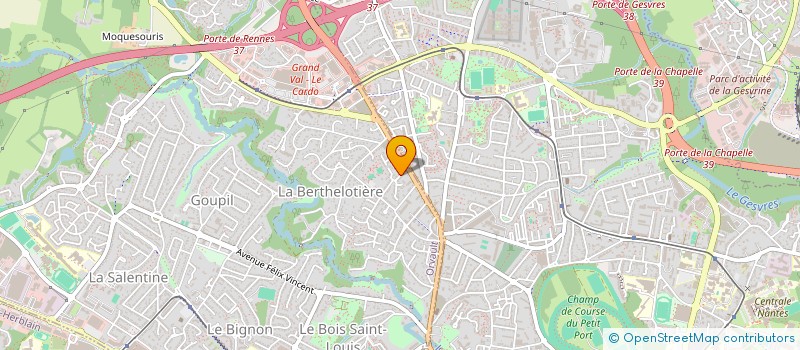 localisation de l'entreprise SCI ESPACE MIROIR III à ORVAULT