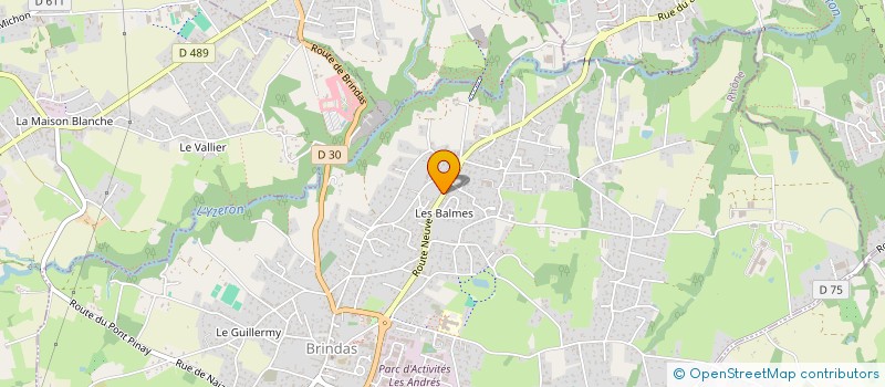 localisation de l'entreprise SCI ESPACE MOBILITE  BRINDAS