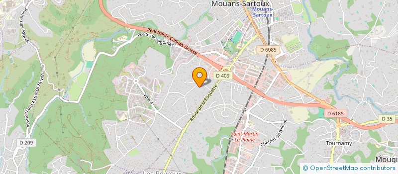 localisation de l'entreprise SCI ESPACE MOUANSOIS à MOUANS-SARTOUX