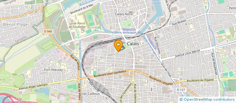 localisation de l'entreprise SCI ESPACE MUSSET  CALAIS