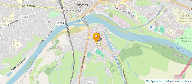 localisation de l'entreprise SCI ESPACE PARADIS & CO à NEVERS