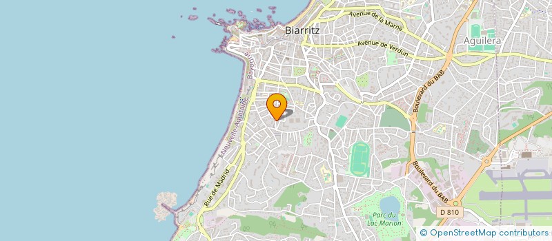 localisation de l'entreprise SCI ESPACE PARADISIO à BIARRITZ