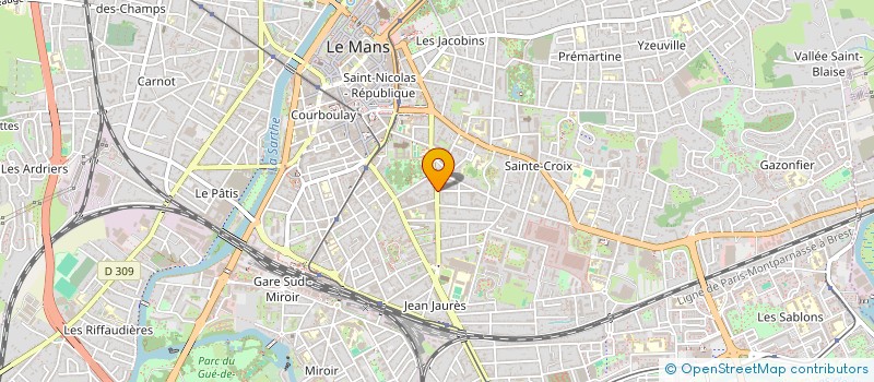 localisation de l'entreprise SCI ESPACE PERFORMANCE  LE MANS