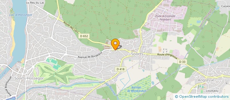 localisation de l'entreprise SCI ESPACE PRIVE à SOORTS-HOSSEGOR