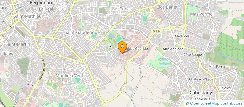 localisation de l'entreprise SCI ESPACE PRO à CABESTANY