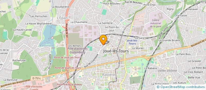 localisation de l'entreprise SCI ESPACE RB à JOUE-LES-TOURS