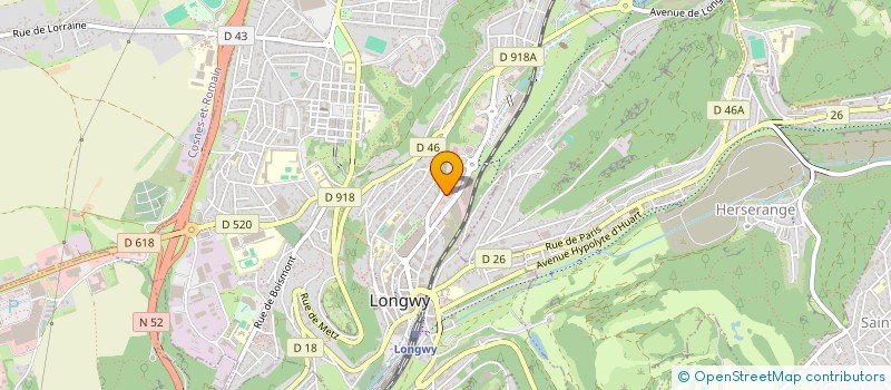 localisation de l'entreprise SCI ESPACE SAINTIGNON à LONGWY
