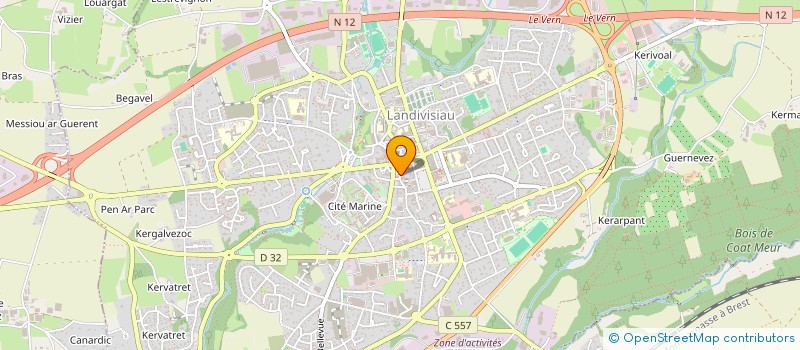 localisation de l'entreprise SCI ESPACE SANTE  LANDIVISIAU