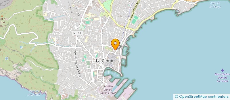 localisation de l'entreprise SCI ESPACE SANTE  LA CIOTAT