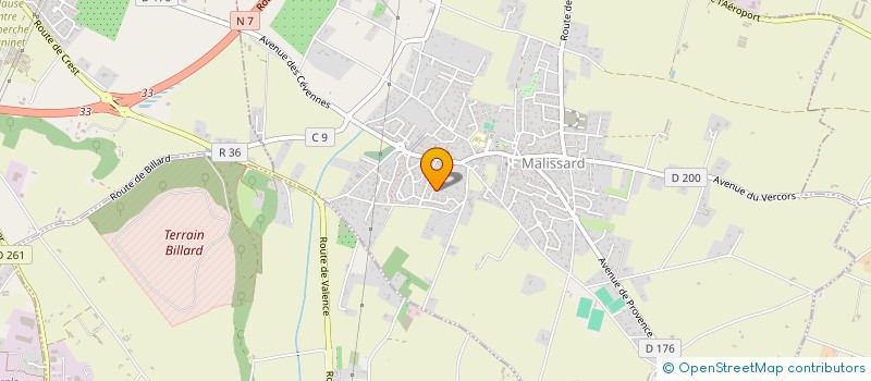 localisation de l'entreprise SCI ESPACE SANTE BEAUVALLON  MALISSARD