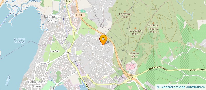 localisation de l'entreprise SCI ESPACE SANTE DE L'ARDUSSON  BALARUC-LES-BAINS