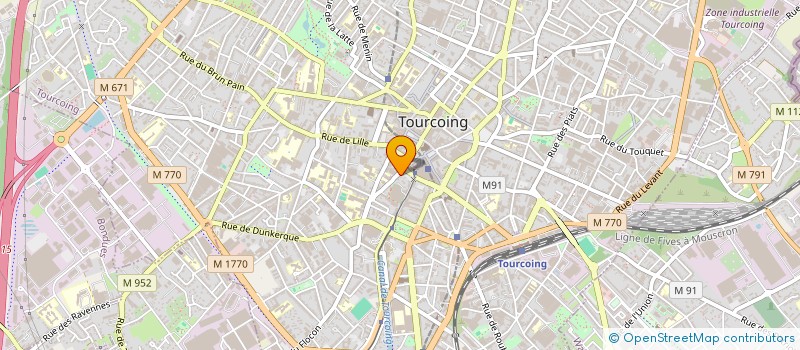 localisation de l'entreprise SCI ESPACE TRANSVERSALES  TOURCOING