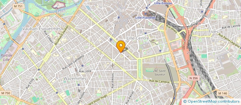 localisation de l'entreprise SCI ESPACE VALMY à LILLE