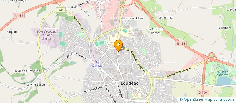 localisation de l'entreprise SCI ESPACES AFFAIRES à LOUDEAC