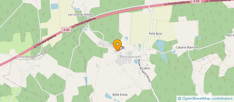 localisation de l'entreprise SCI ESPACES BEAUPOUYET  BEAUPOUYET