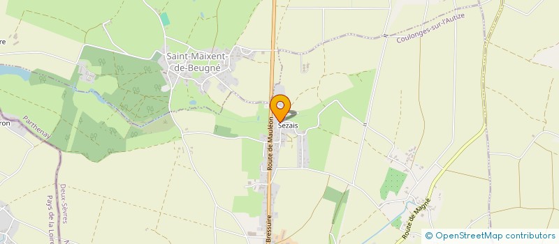 localisation de l'entreprise SCI ESPACES VERTS  COULONGES-SUR-L'AUTIZE