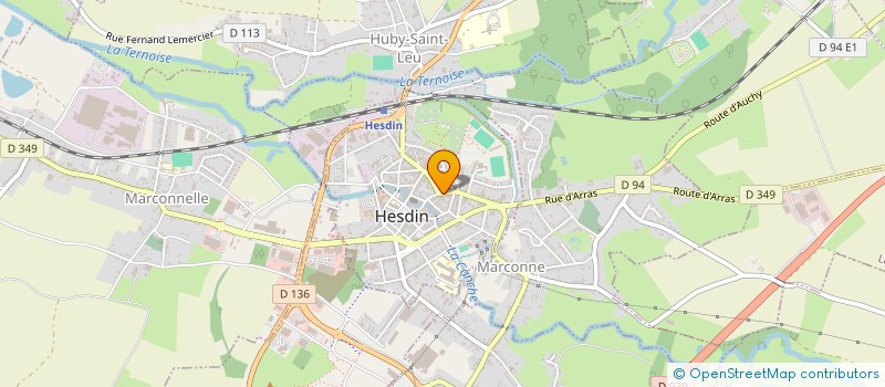 localisation de l'entreprise SCI ESPALMADOR  HESDIN