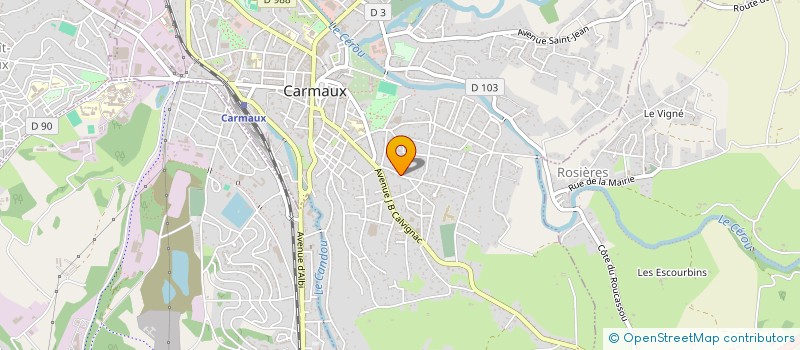 localisation de l'entreprise SCI ESPAMAU  CARMAUX