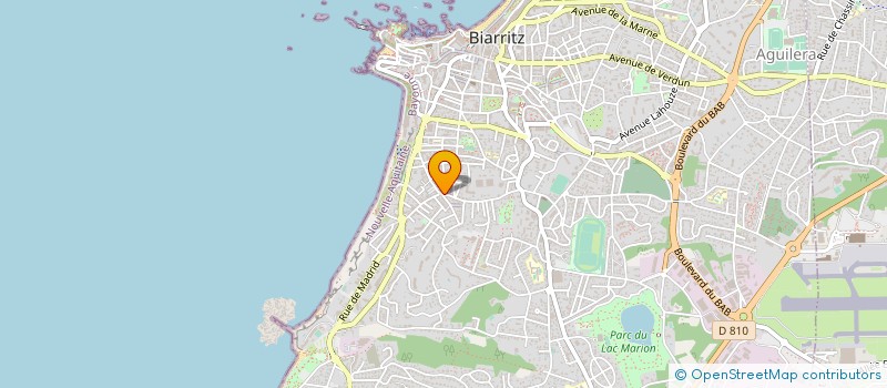 localisation de l'entreprise SCI ESPATICA  BIARRITZ