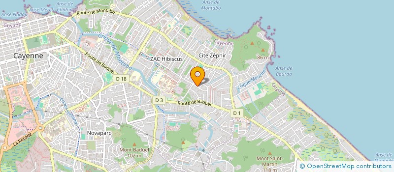 localisation de l'entreprise SCI ESPEDA  CAYENNE