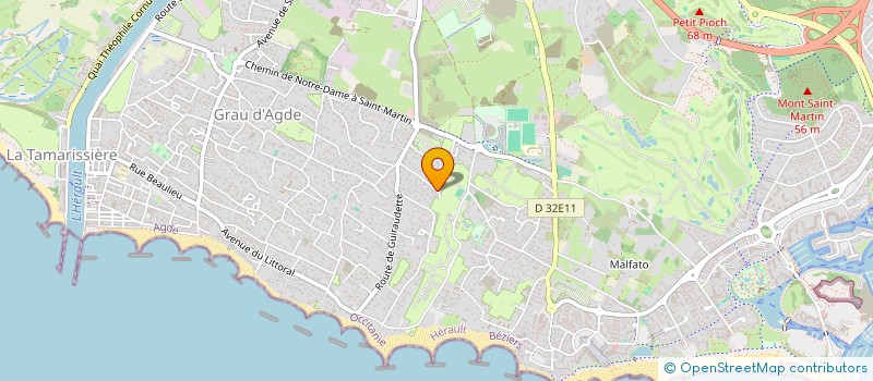 localisation de l'entreprise SCI ESPERANCE  AGDE