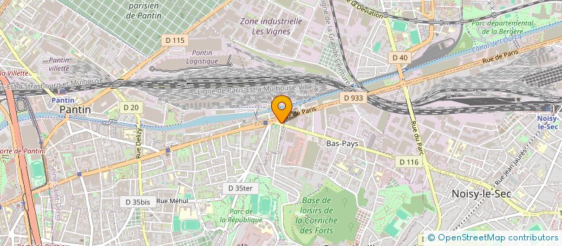 localisation de l'entreprise SCI ESPERANCE  PANTIN
