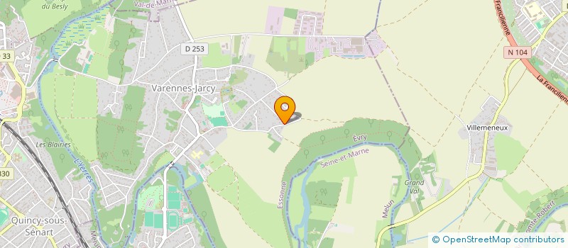 localisation de l'entreprise SCI ESPERANCE  VARENNES-JARCY