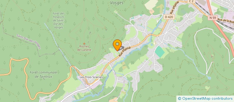 localisation de l'entreprise SCI ESPERANCE à SAINT-DIE-DES-VOSGES