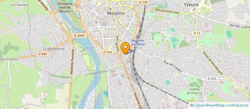 localisation de l'entreprise SCI ESPERANCE à MOULINS
