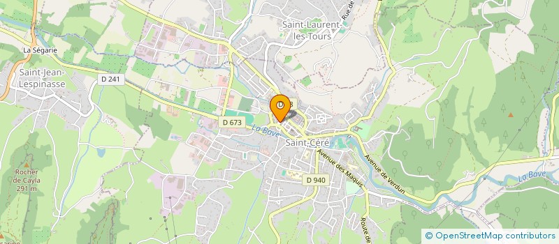 localisation de l'entreprise SCI ESPERET  SAINT-CERE