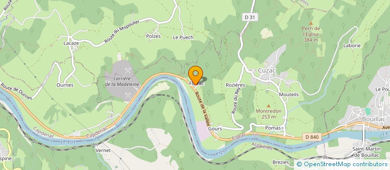 localisation de l'entreprise SCI ESPINASSE-MONTEILS  CUZAC