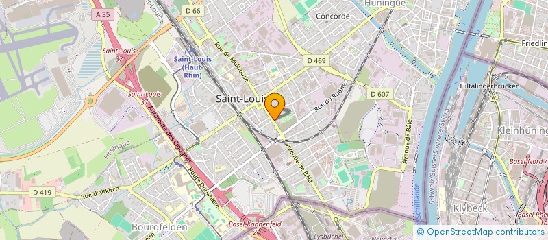 localisation de l'entreprise SCI ESPOIR  SAINT-LOUIS