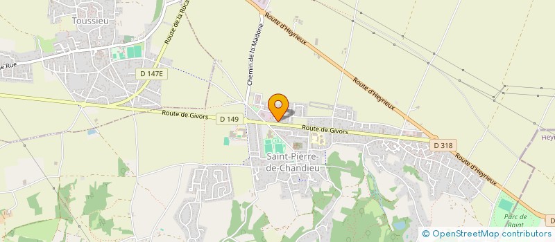 localisation de l'entreprise SCI ESPOIR  SAINT-PIERRE-DE-CHANDIEU