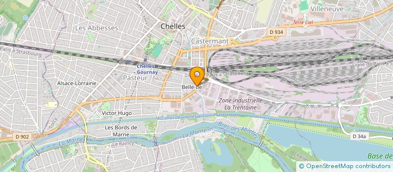 localisation de l'entreprise SCI ESPOIR  CHELLES