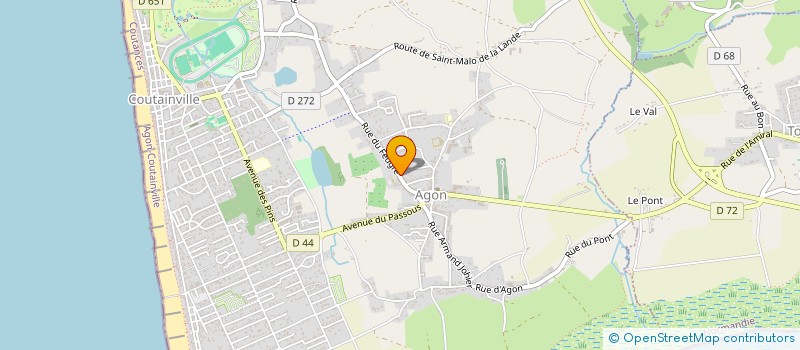 localisation de l'entreprise SCI ESPRIT DE LA PIERRE  AGON-COUTAINVILLE