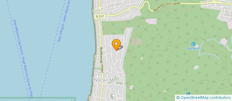 localisation de l'entreprise SCI ESPRIT LIBRE à LA TESTE-DE-BUCH