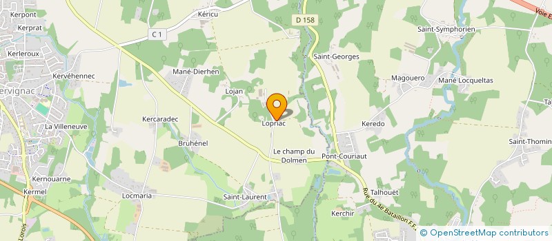 localisation de l'entreprise SCI ESPRIT VOYAGE - LA ROSE DES SABLES à KERVIGNAC