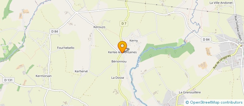 localisation de l'entreprise SCI ESPRIT2FAMILLES  CHATELAUDREN-PLOUAGAT