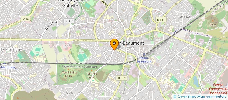 localisation de l'entreprise SCI ESQUERMES à HENIN-BEAUMONT