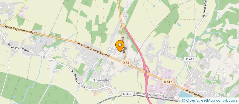 localisation de l'entreprise SCI ESQUINA  ORTHEVIELLE