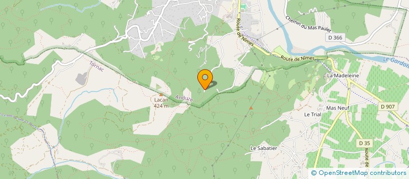 localisation de l'entreprise SCI ESQUIROL à ANDUZE