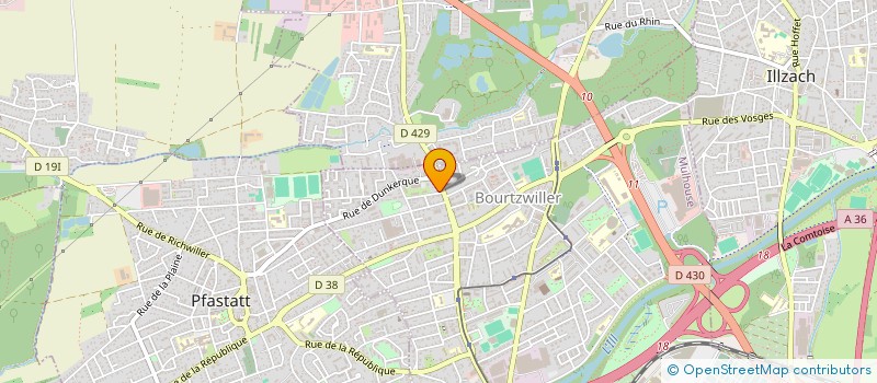 localisation de l'entreprise SCI ESRA  MULHOUSE