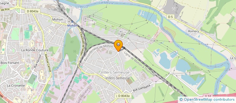 localisation de l'entreprise SCI ESSAKHOUN  VILLERS-SEMEUSE