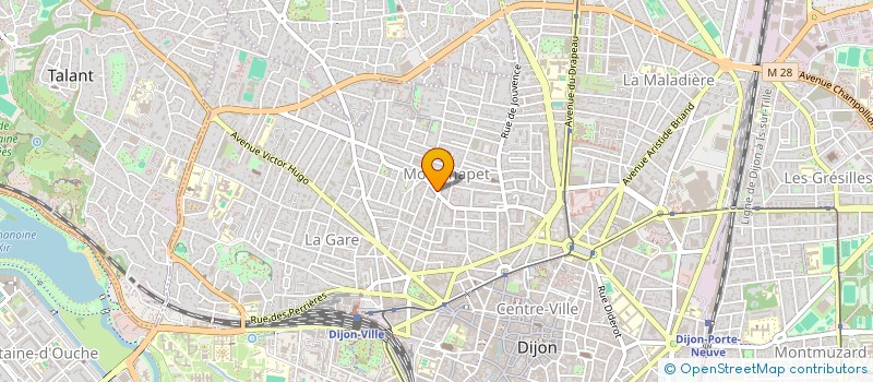 localisation de l'entreprise SCI ESSE à DIJON