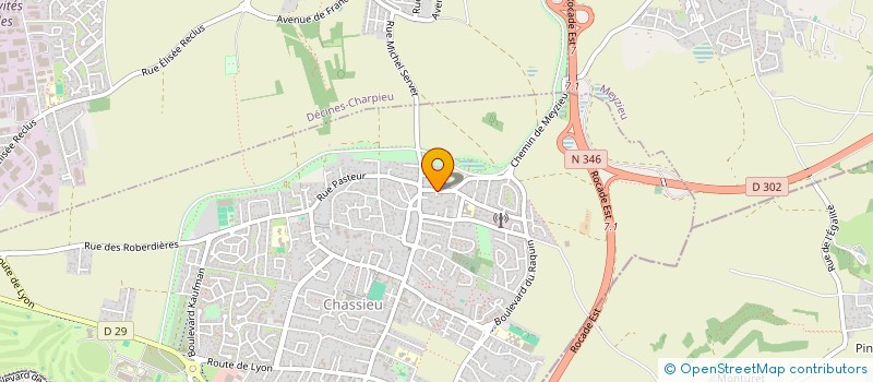 localisation de l'entreprise SCI ESSENTIEL  CHASSIEU