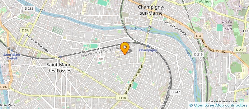 localisation de l'entreprise SCI ESSENTIEL à SAINT-MAUR-DES-FOSSES